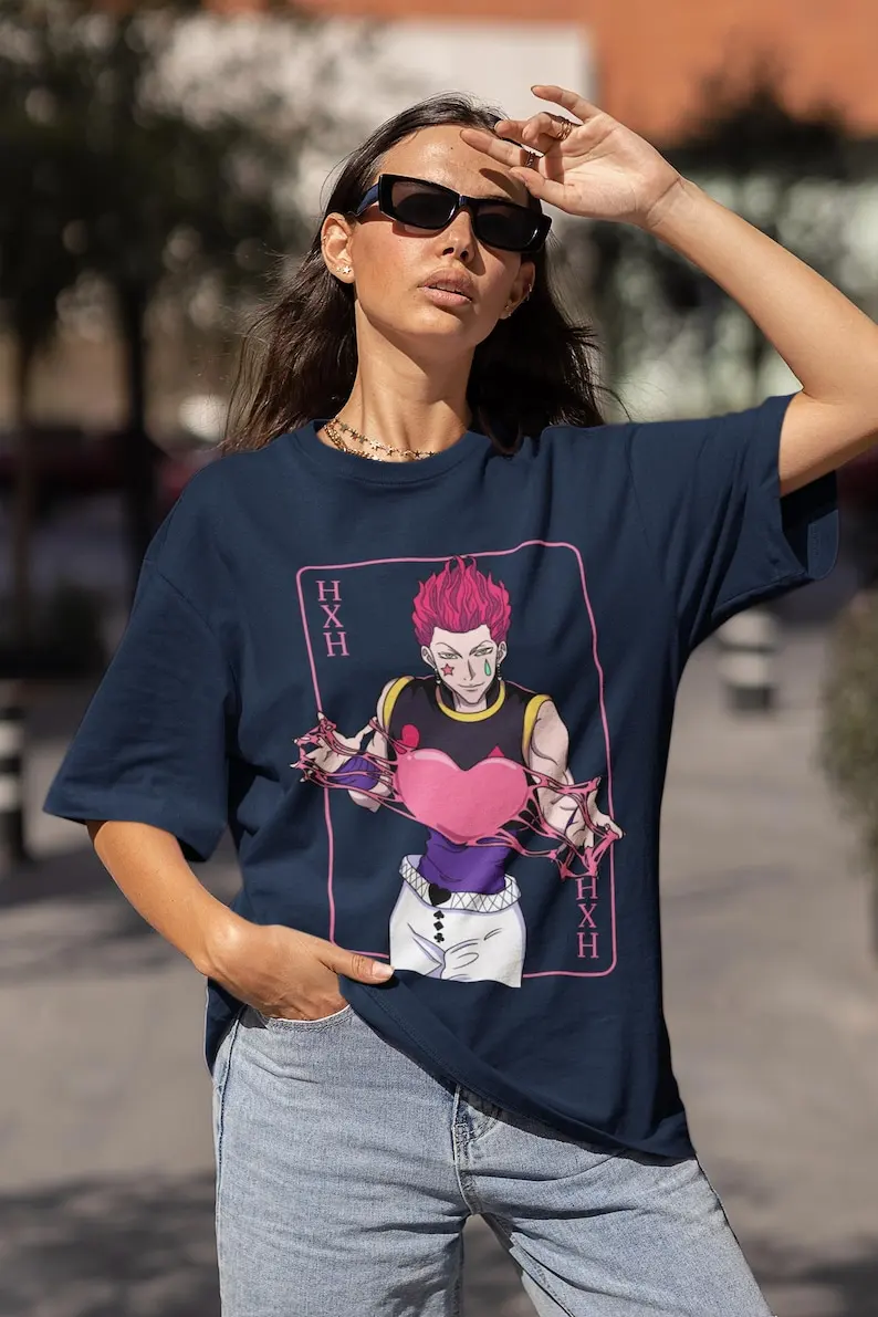 Dark Fantasy Shonen Unisex T-shirt - Japanese Anime Graphic, 90s Manga Style, Iconic Villain Apparel,