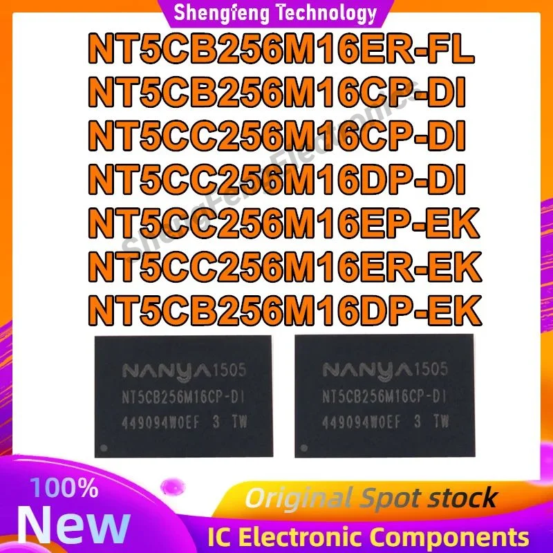 

5 шт NT5CB256M16ER-FL NT5CB256M16CP-DI NT5CB256M16DP-EK NT5CC256M16CP-DI NT5CC256M16DP-DI NT5CC256M16EP-EK NT5CC256M16ER-EK Новый