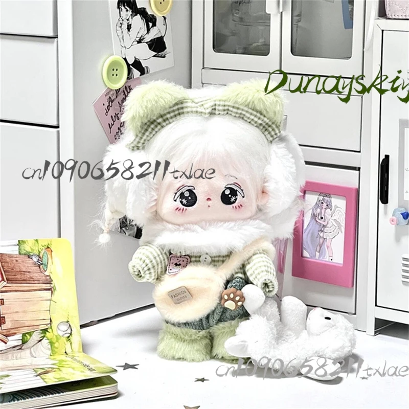 20 سنتيمتر ملابس الطفل لطيف ماتشا نطاق الثلج مجموعة تأثيري ازياء جيراي كي أفخم شتاء دافئ اليومية حفلة الهالوين