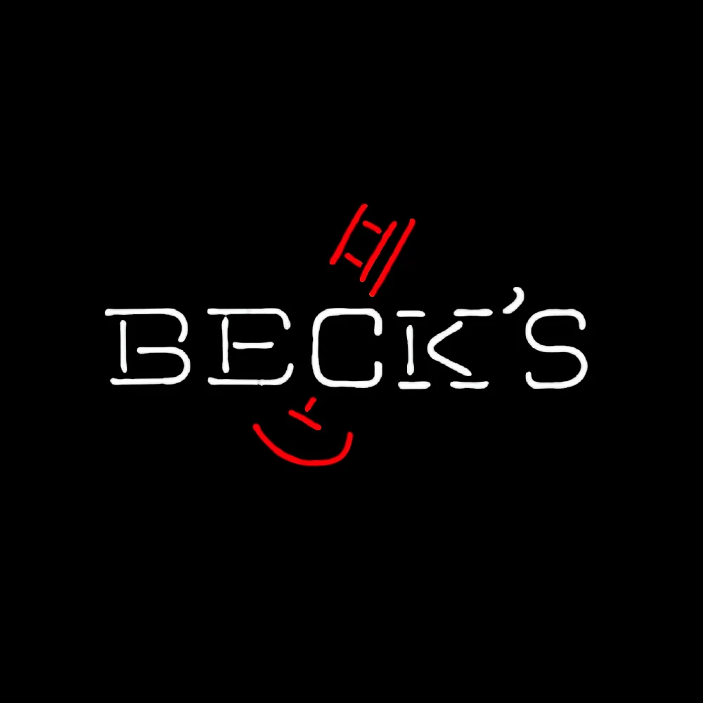 BECK'S Gold Key Neon Light Sign Handmade Real Glass Tube Club Bar KTV Store Party Wall Decor Firm Advertise Display Lamp 14