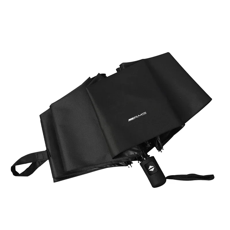 Windproof AMG Badge Rain Fully Automatic Compact 3 Folding Umbrella For Mercedes Benz AMG W176 W205 W177 C260L A B C E G GT SLK