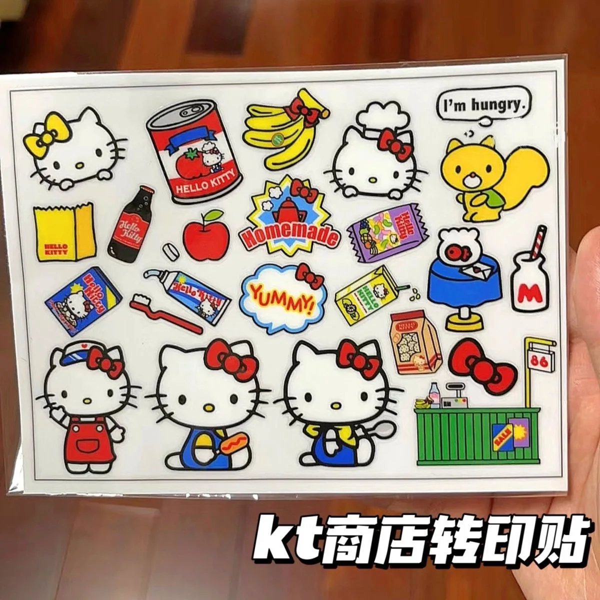 

Hello Kitty Stickers Kawaii Cute Cartoon Anime Furniture Decoration Supplies Desktop Toy Ornament Student Girl Gift Wholesale