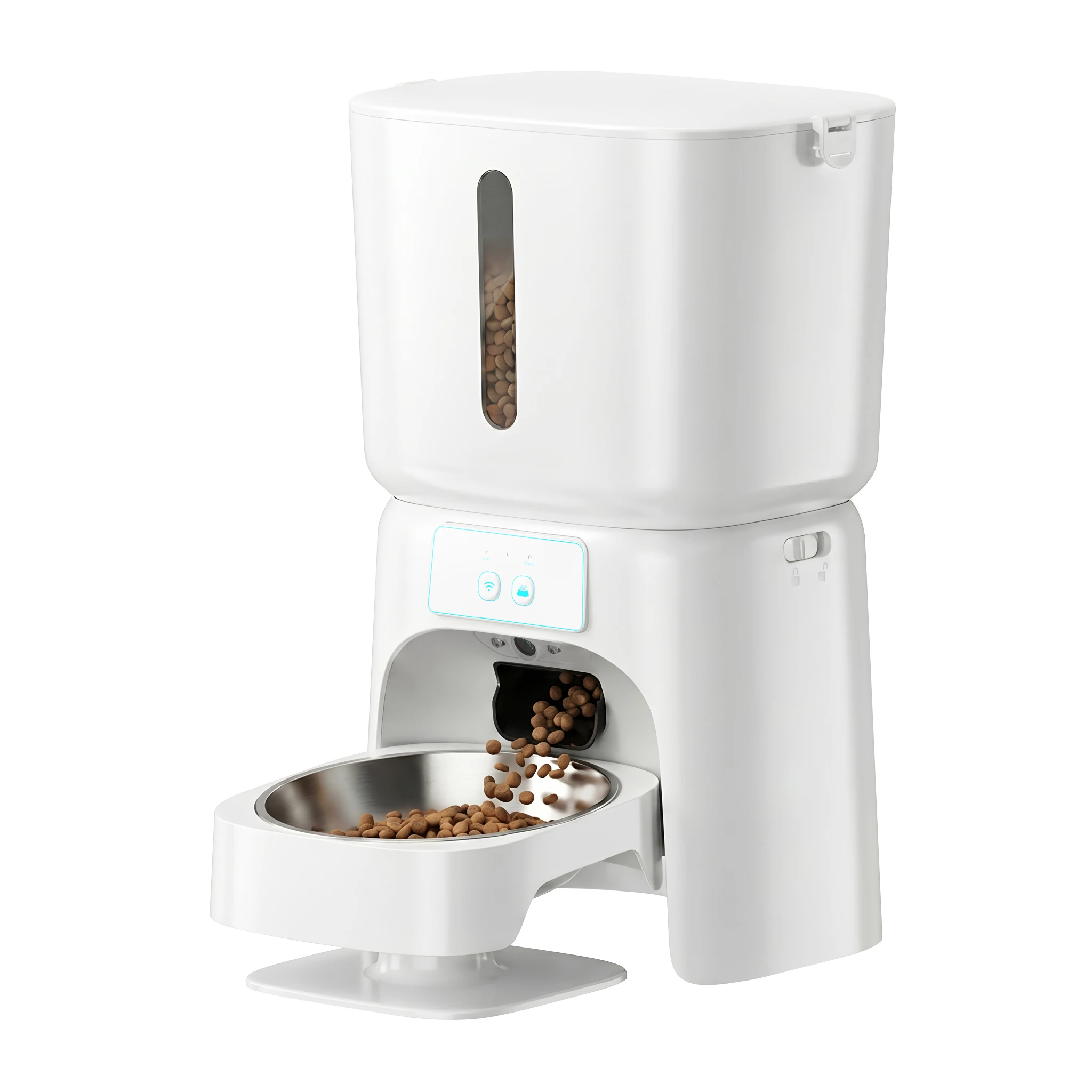 New Series Factory Smart Automatic Pet Feeder 6L WiFi APP Control Smart Detection Camera HD for Cats Dogs
