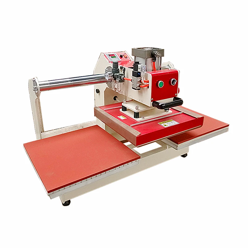 38x38CM Double-position Heat Press Machine Pneumatic Automatic Hot Stamping Apparatus Sublimation Transfer DIY T-Shirt Printer