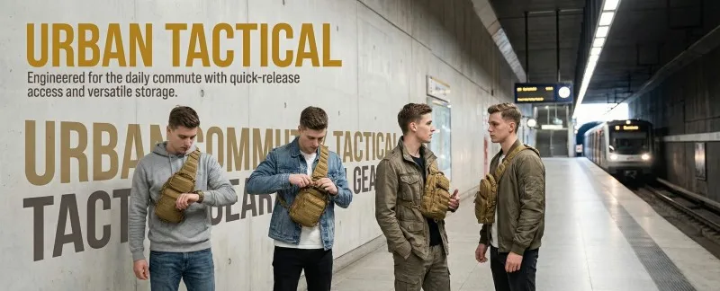 Outdoor Port Bag Pack Tactical Backpack Sling Shoulder Backpack Tactical Bag for Every Day Carry Commuting Chest Bag