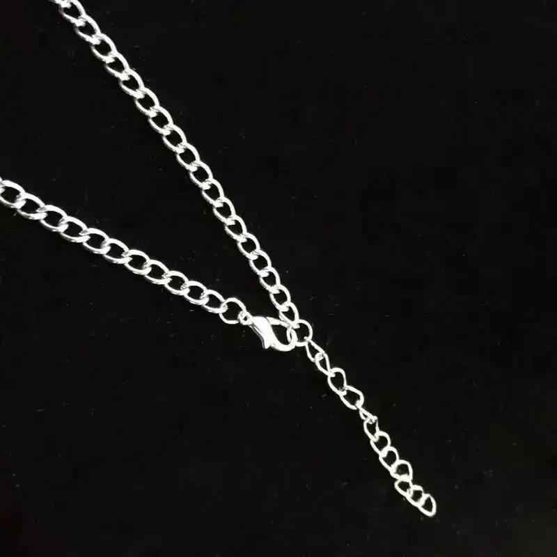 1 x Tibetan Silver Large Abstract Hindu OM AUM Symbol Yoga Buddhist Pendant Necklaces On Long Chain Lagenlook 34\
