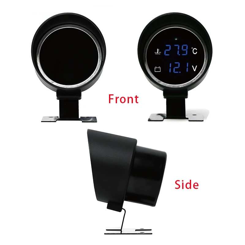 Car Water Temperature Gauge Temperature Sensor Hose connect adapter Temperature Voltage 2-in-1 Temperature Sensor Table 1/8NPT W