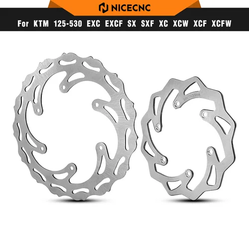 Imagen 1 del producto Para KTM EXC 300 1994-2023 260/220mm rotores de disco de freno trasero delantero para KTM EXC-F 350 SX 125 SX-F 450 Husqvarna TE300 GasGas EC300