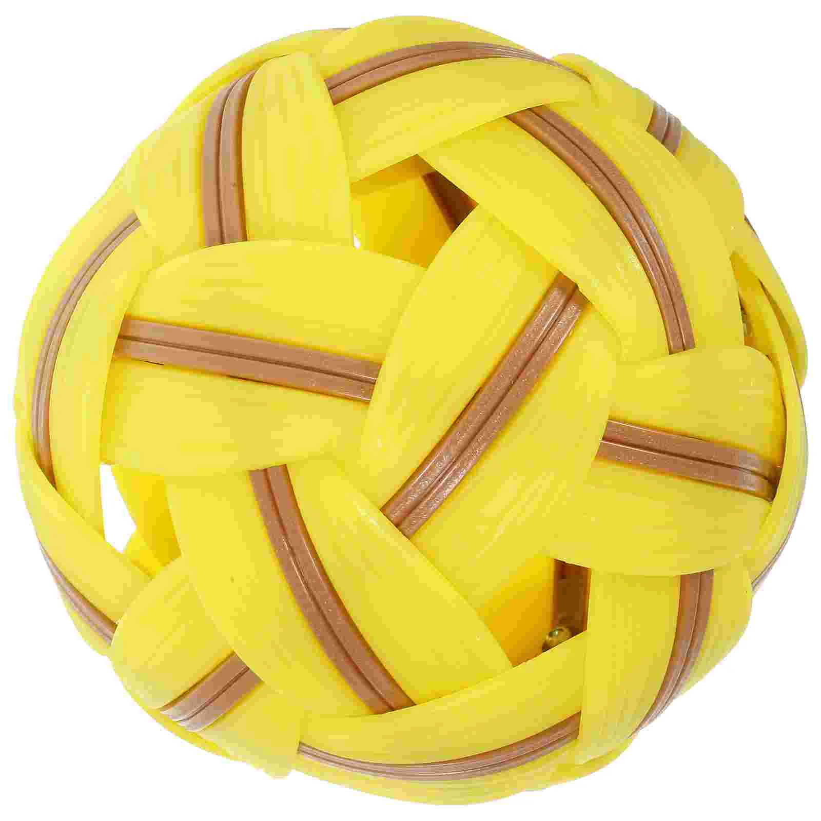 Kids Soccer Ball Outdoor Toy Toys Old Fashioned Reusable Football Colorful Woven Plastic Model Man