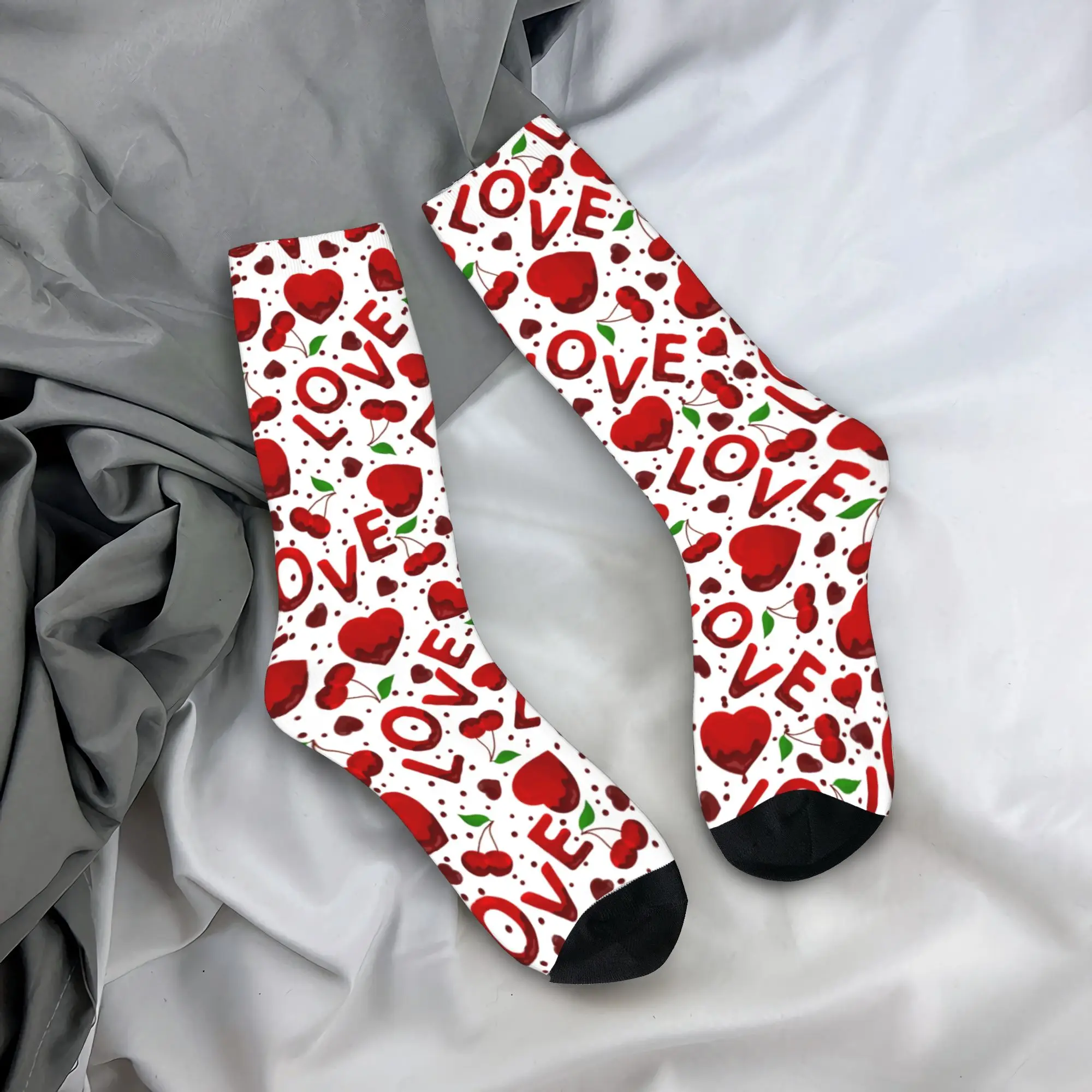 

Romantic Valentine Heart Stockings Modern Socks Unisex Men Soft Socks Spring Outdoor Graphic Anti Skid Socks Birthday Gift