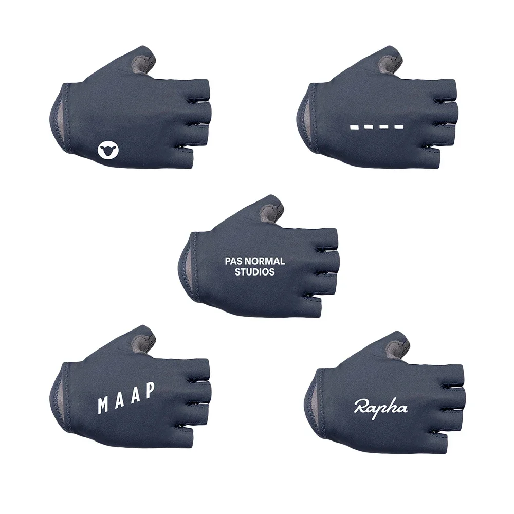 MAAP GRAY Cycling Gloves - Half Finger MTB Bike Gloves for Men and Women, Breathable and Shockproof