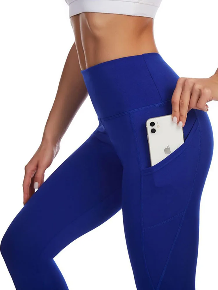 สูงเอว Legging กระเป๋าฟิตเนสกางเกงวิ่ง Sweatpants สำหรับ Quick-Dry กีฬากางเกงออกกำลังกายกางเกงโยคะ