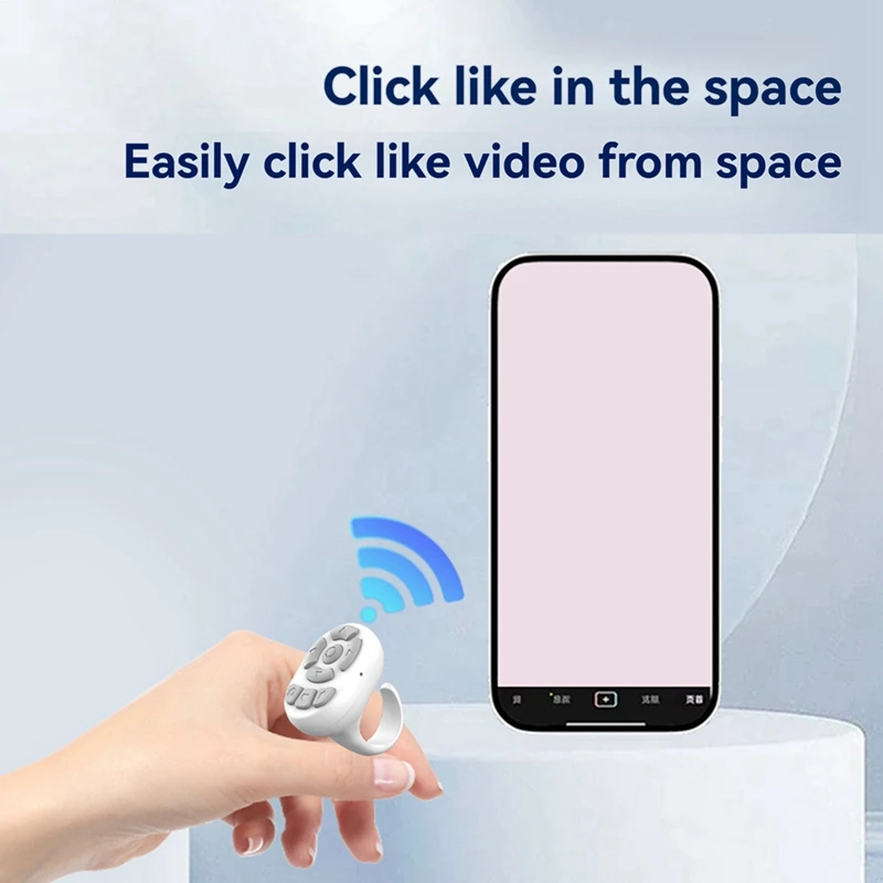 Bluetooth Remote Control For Mobile Phones E-Book Page Turner For TIK Tok Scrolling Ring For Android For Apple A