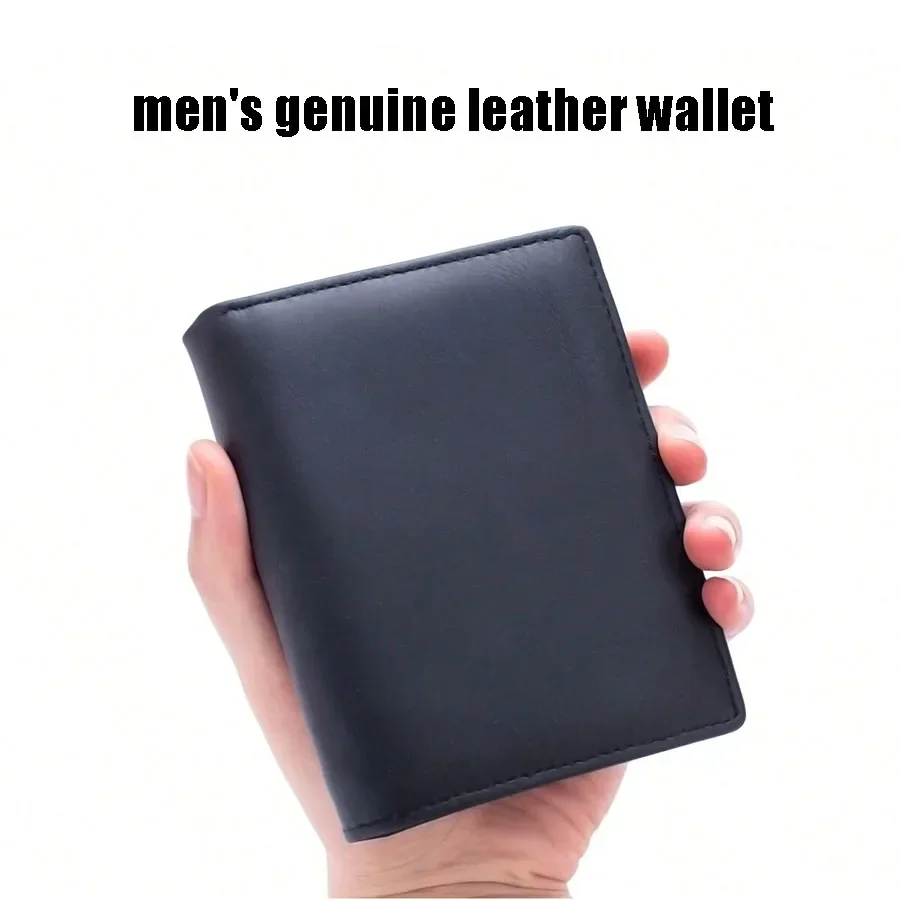 

Men's Coin Purse Genuine Leather Wallet RFID Blocking Man Leather Wallet Business Credit Card Holder Money Bag Wallet Male