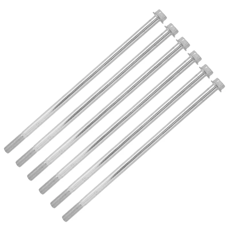 6Pcs Flange Bolt M10x260 Starter Engine Center Flange Bolt Generator Replacement Parts