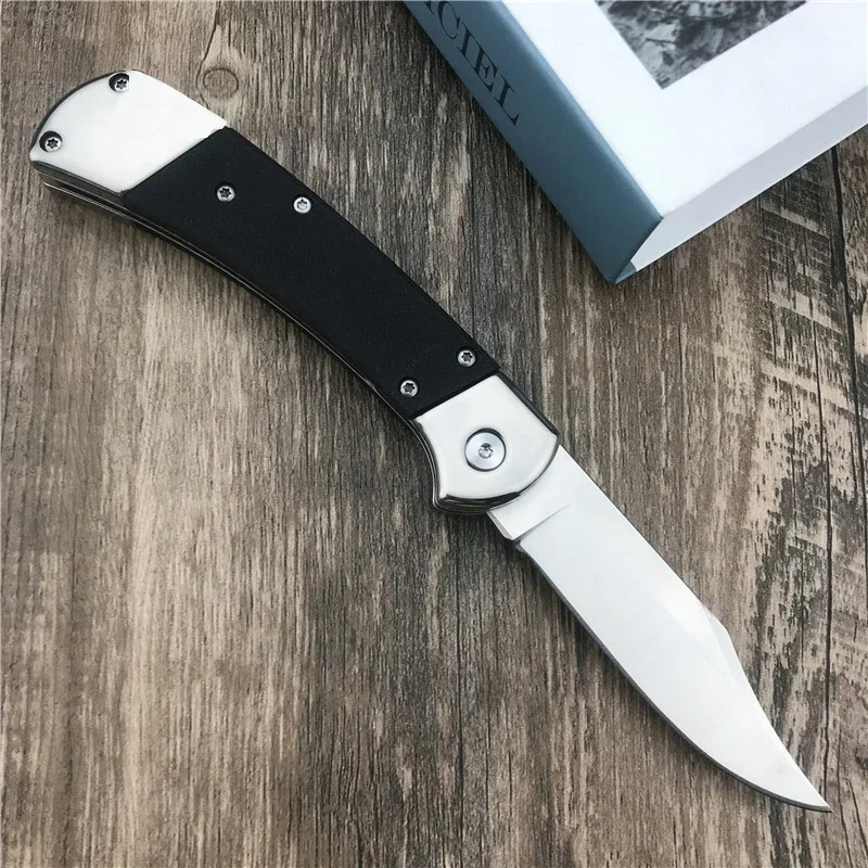 AU TO Fast Opening Folding Pocket Knife 440C Blade G10 Handle Tactical Knife Survival Bushcraft Knife Self defense Camping Tools