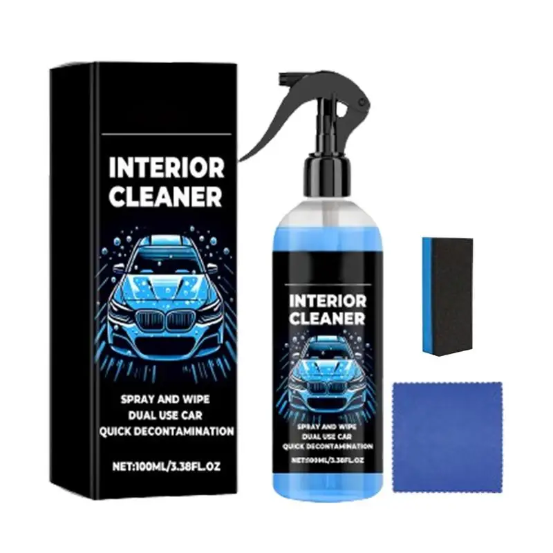 

Car Interior Roof Cleaner 100ML Powerful Multipurpose Cleaner Spray Portable Fabric Cleaning Tool Carpet Upholstery Cleaner