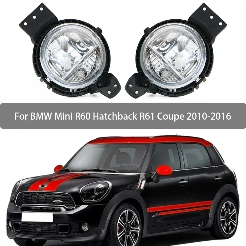 Fog Lamp Assembly For BMW Mini R60 Hatchback R61 Coupe 2010-2016 Front Bumper Anti Fog Light 63179802163