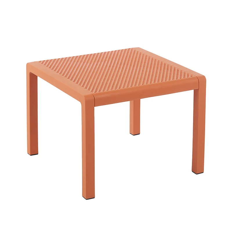 

Outdoor Patio PP Plastic Coffee Table Waterproof Garden Courtyard Leisure Small Square Table Indoor Living Room Furniture