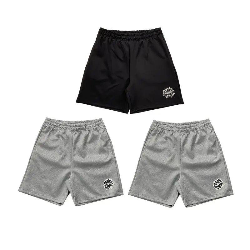 

Американские уличные шорты для мужчин и женщин с принтом логотипа, хлопковые летние свободные прямые брюки с завязками и буквенным принтом