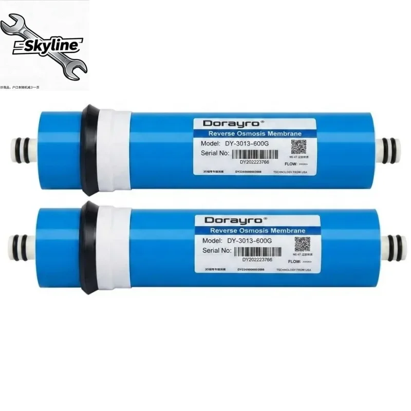 2pcs 600Gpd 3013-600G RO Membrane Kitchen Water Purifier Osmosis Water Filter
