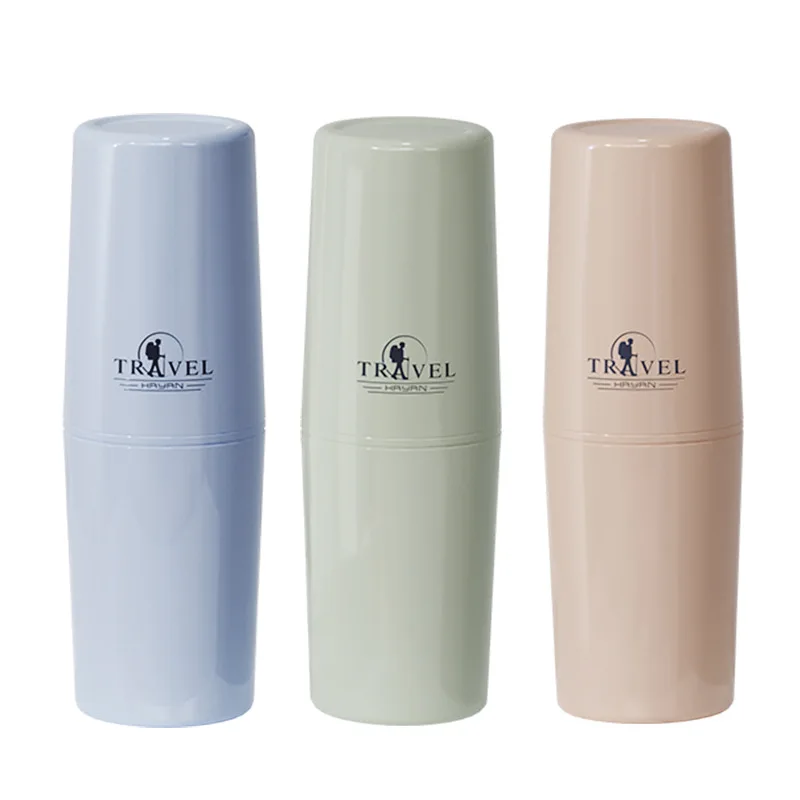 Haiying Travel Wash Cup Outdoor Portable Toothbrush Box Mouthwash Cup Creative Travel Standing Wash Set Toothbrush Cup - view 5