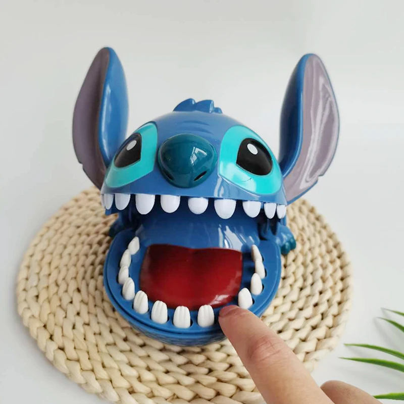 

1PC Disney Stitch Angel Biting Finger Doll Anime Stitch Dentist Push Tooth Stick Home Interactive Birthday Gift Party Decoration