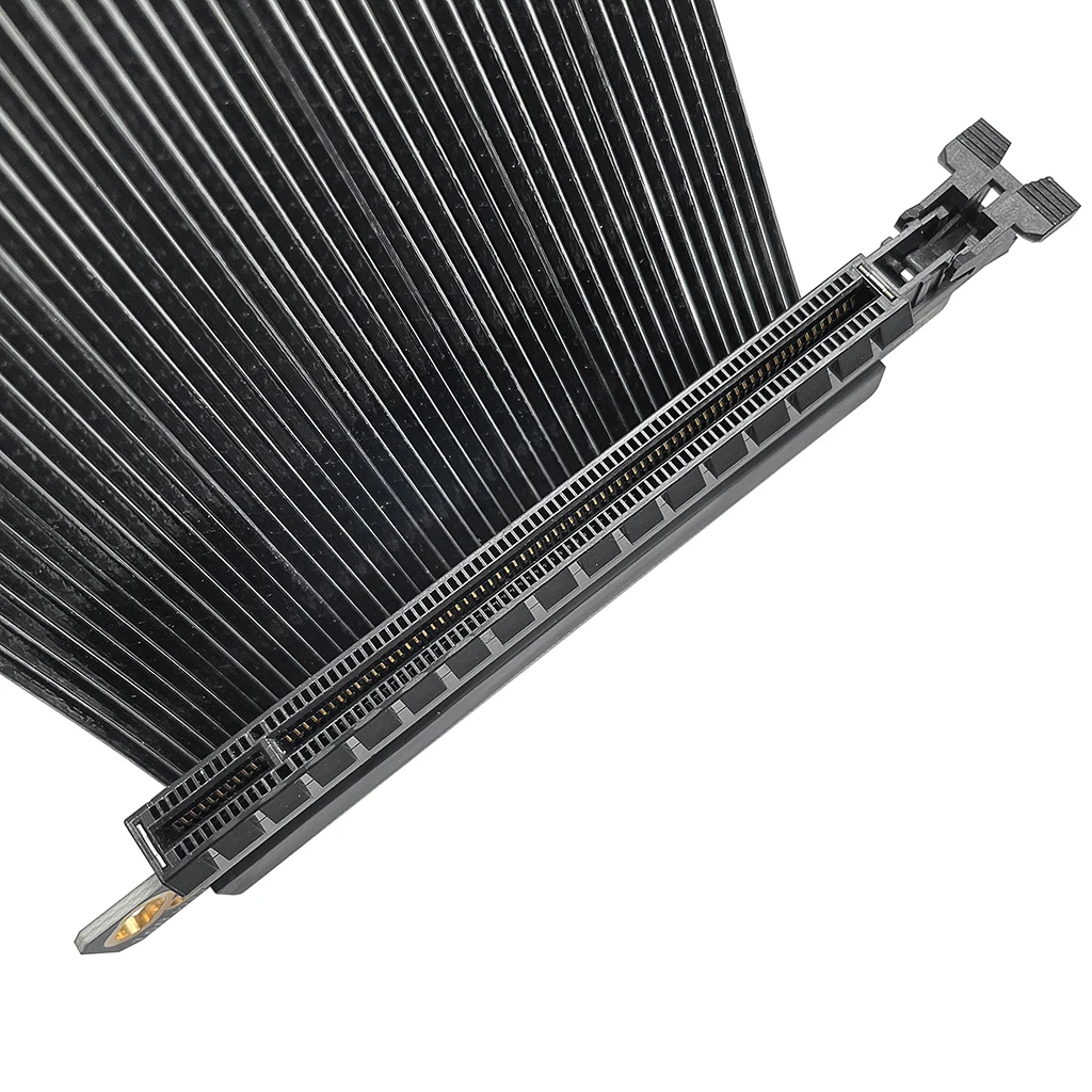ITX 케이스용 PCIe 5.0 X16 GEN5 64GB/s 양방향 대역폭 그래픽 카드 연장 케이블 은도금 GPU 연장 케이블