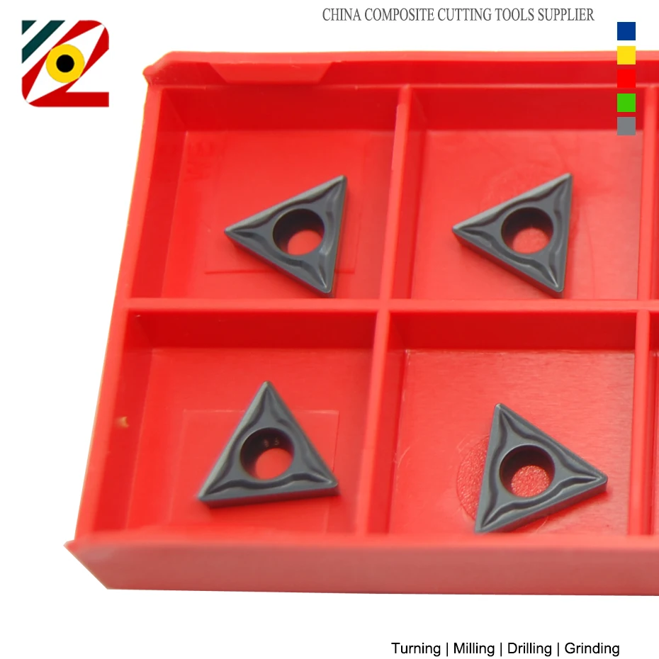 EDGEV insertos de carburo indexables CNC, herramientas de torneado de perforación de tungsteno para acero, TCMT110202, TCMT110204, TCMT110208, TCMT2151, 10 unidades