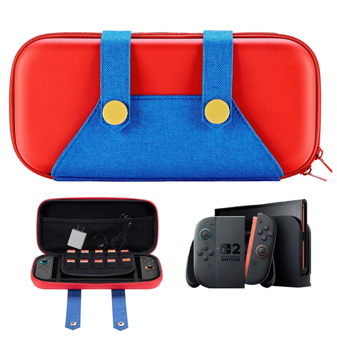 

Slim Travel Case for Switch 2 Case Accessories Hard EVA Shell Storage Bags Funda for Nintendo Switch 2 NS 2 Protective Cover