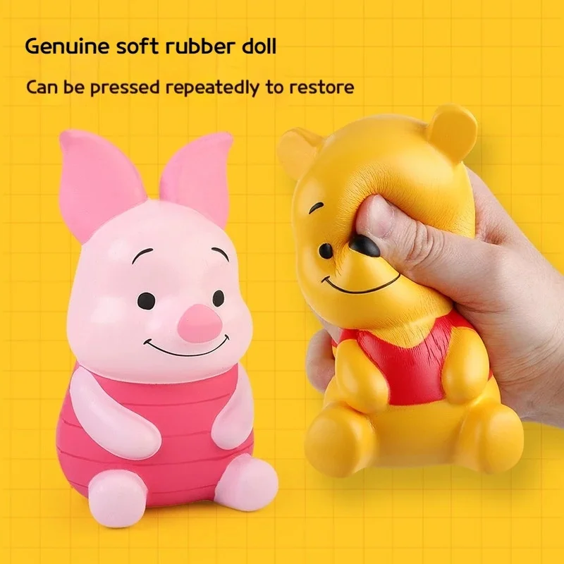 Disney Winnie The Pooh Stress Relief Toys Soft Doll Cute Slow Rebound Squeeze Toy Office Desktop Decor Decompression Toy Gift