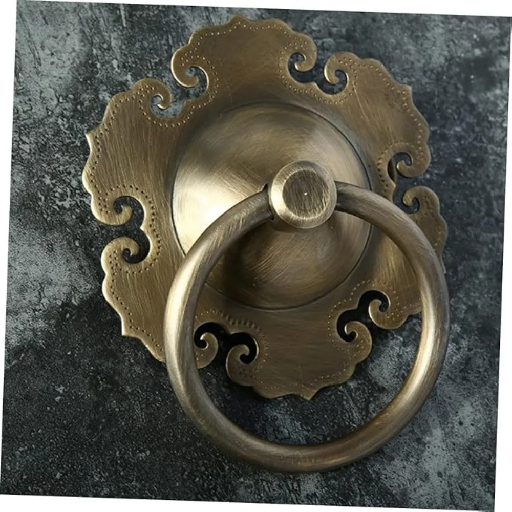 

Ретро ручка для шкафа, дверная ручка из античного сплава, выдвижное кольцо для ящика, деревянный корпус, ручка, подвесное кольцо для домашней мебели, украшение «сделай сам»