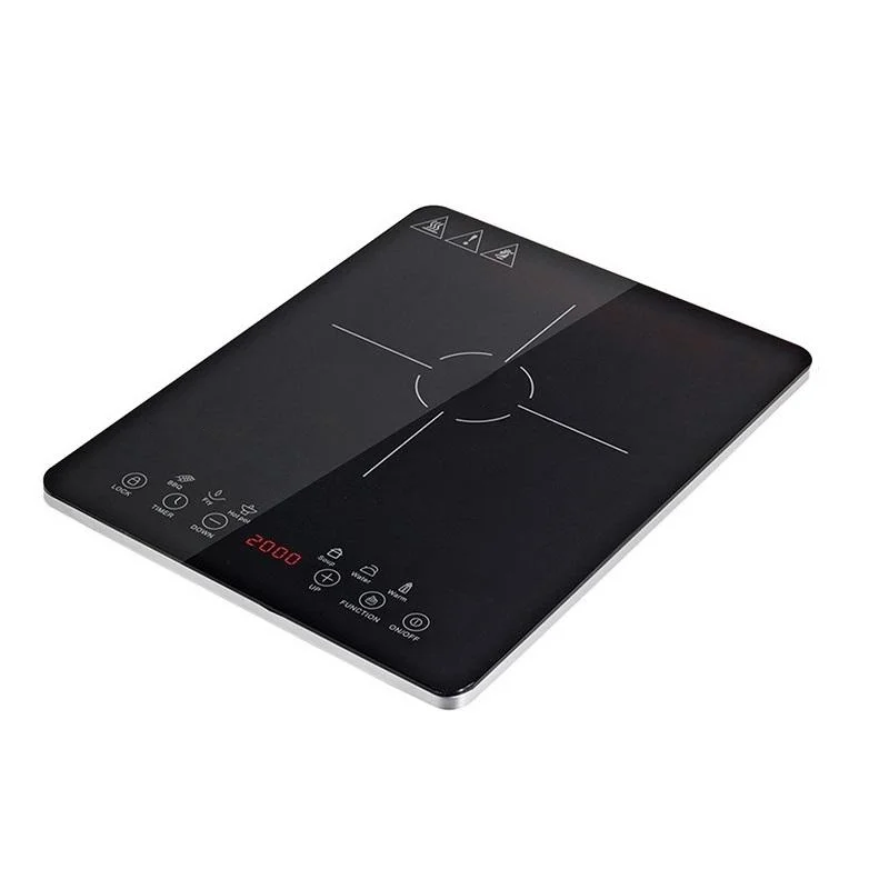 High Quality Pass EMC 2200W Induction Cooktop  Ultra Slim Crystal Glass Induction Hob Smart Kitchen Single  Induction Cooker