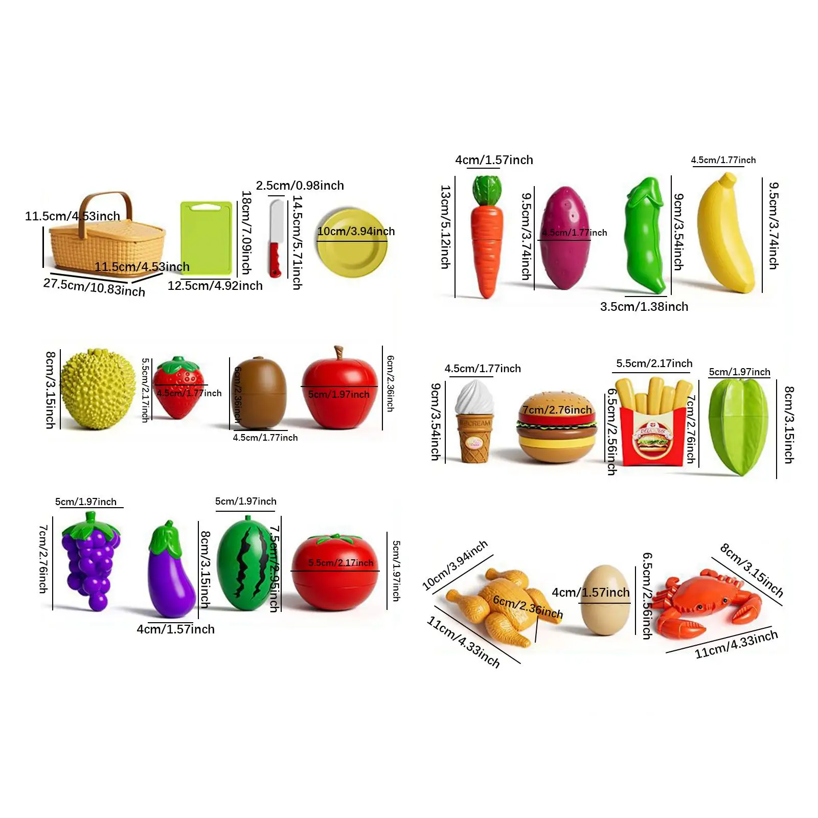 Fruit- en groentesnijden Speelgoedset voor kinderen Rollenspel Keukenactiviteit