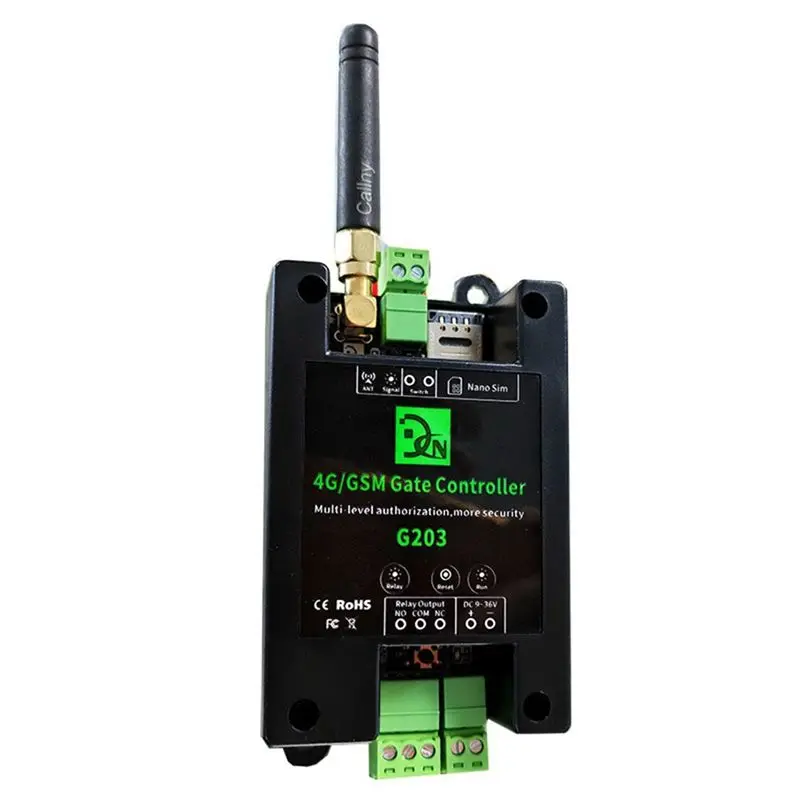 

Stable Performance-GSM 2G Access Controller Remote Control Gate Opener Remote On/Off Relay Switch For Access Control Garage Door