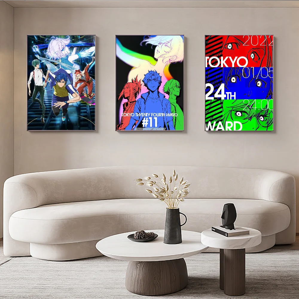 

Tokyo 24th Ward DIY Sticky Poster Whitepaper Prints Posters Artwork Vintage Decorative Painting