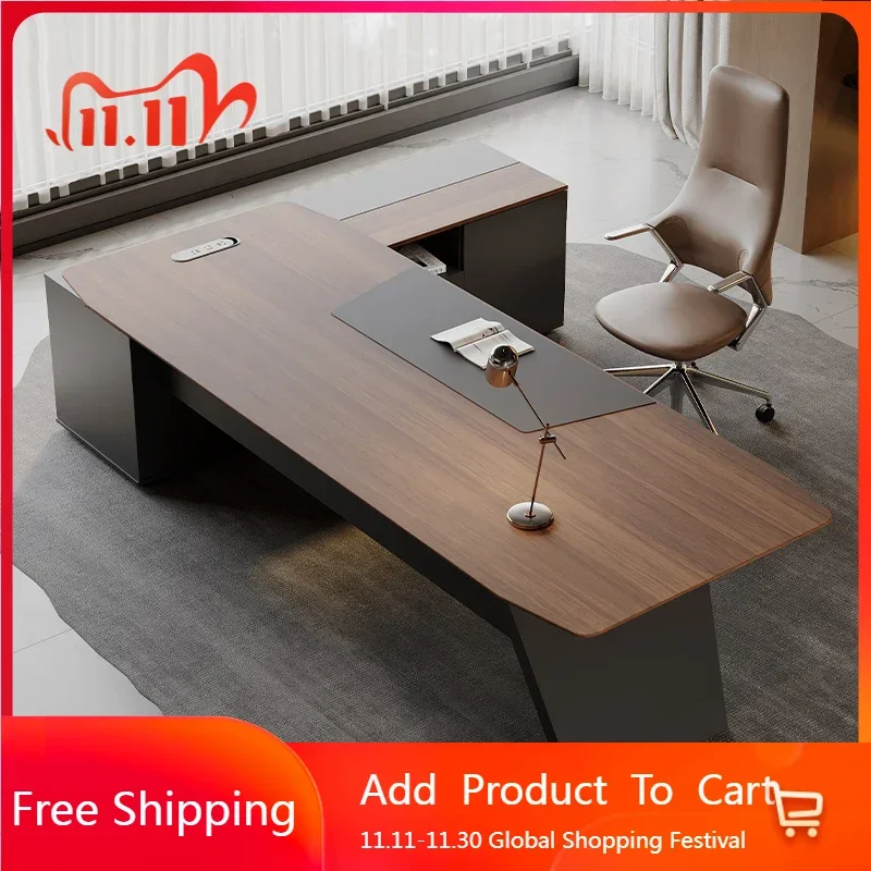 Luxury Executive Office Desk Organizers Shelves Aesthetic Nordic Office Desk Conference Crafts Meuble Bureau Trendy Furniture