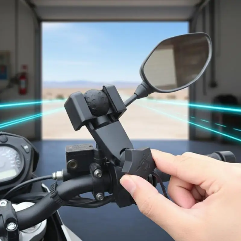 Motorcycle Handlebar Accessories U Bolt Mount Base Kit Ball Clamp Bracket For Motorbike Phone Holder Easily Install
