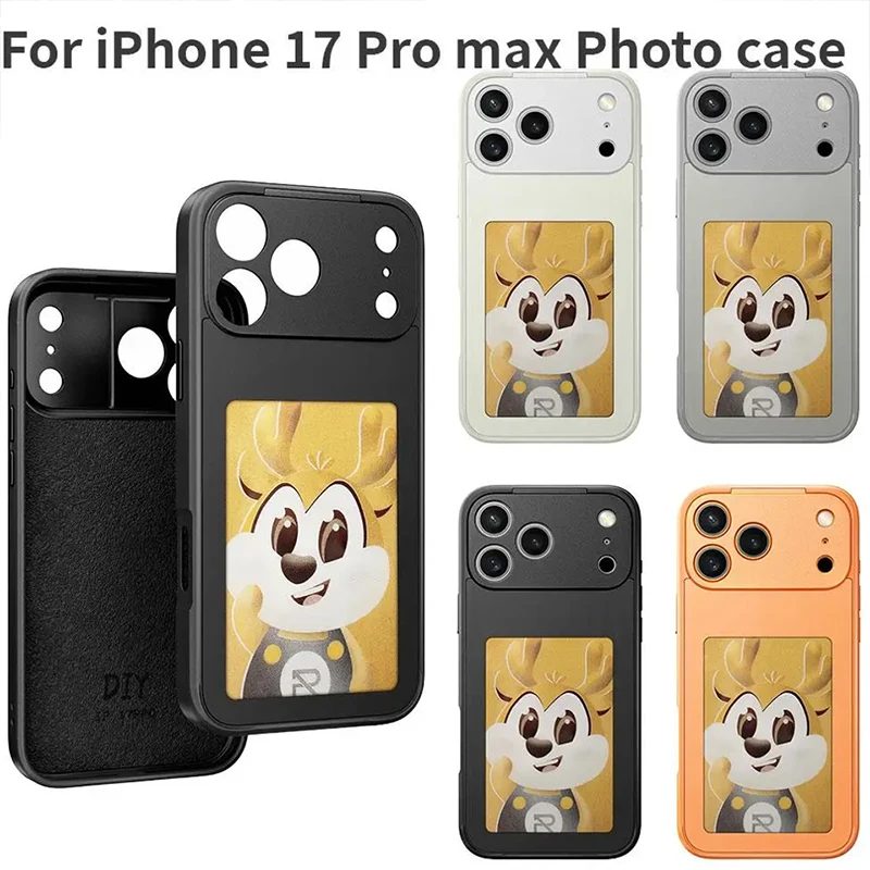 

Умный чехол для iPhone 17 Pro Max с функцией NFC и E-Ink, беспроводной дублированием экрана, без батареи