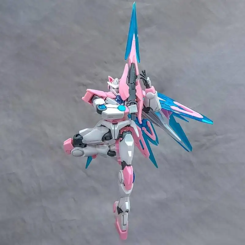 00Qan HG 1/144 Oreja de Gato Ver Opciones de Color Rosa Azul Negro Kit de modelo de ensamblaje Mecha Figuras de acción Anime Niños Juguetes Coleccionables