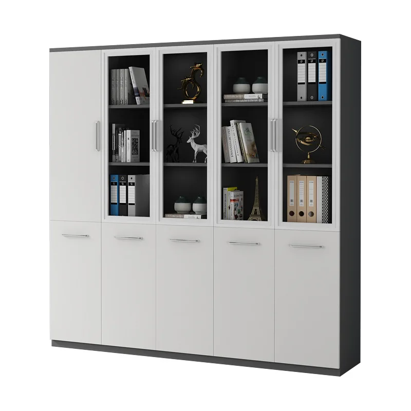 High-end file cabinet office storage floor cabinet simple modern boss table matching bookcase