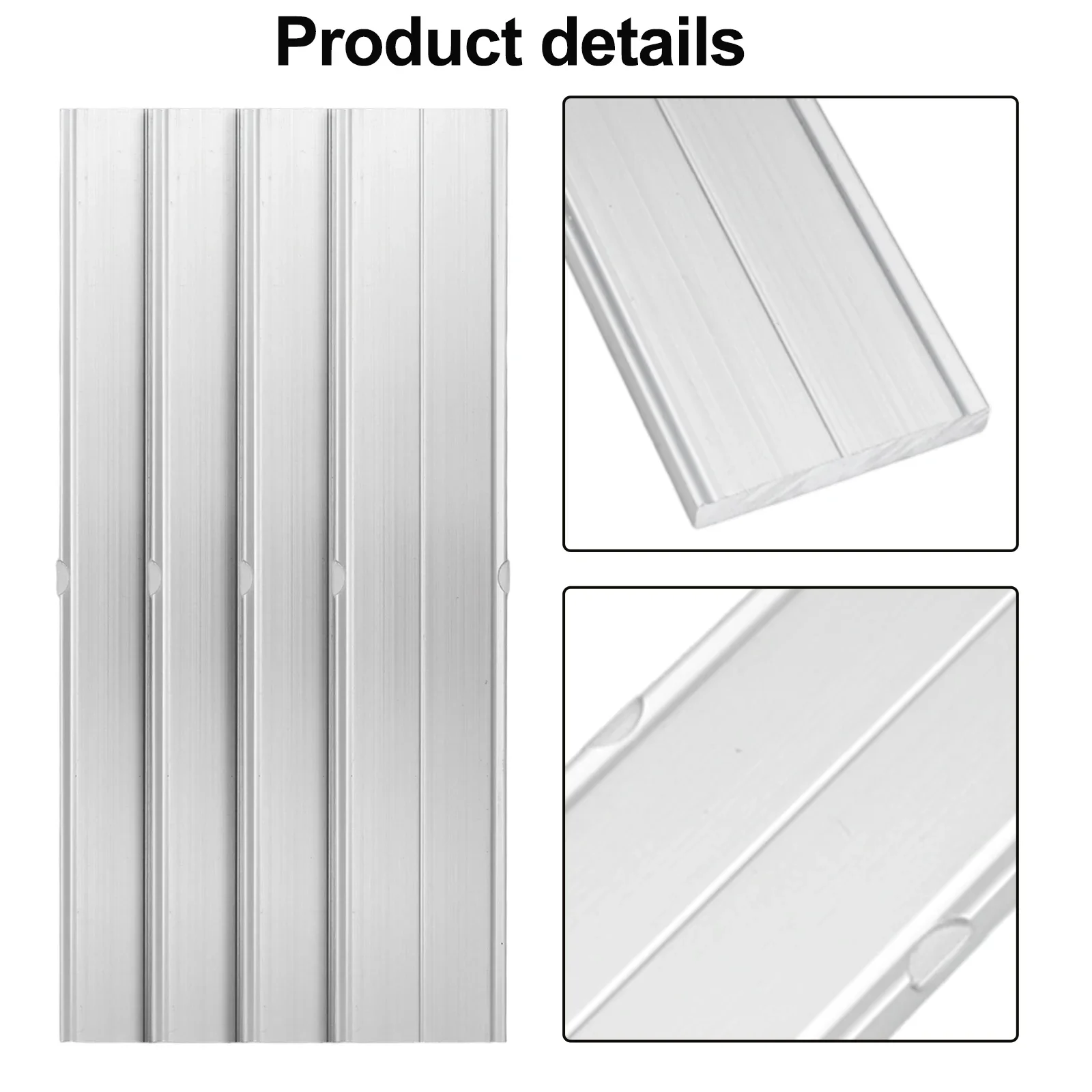 

Silver Solar Rail Connector Metal Connector For Solar Projects Slide-in Connector Secure Connector Stable Connection Points
