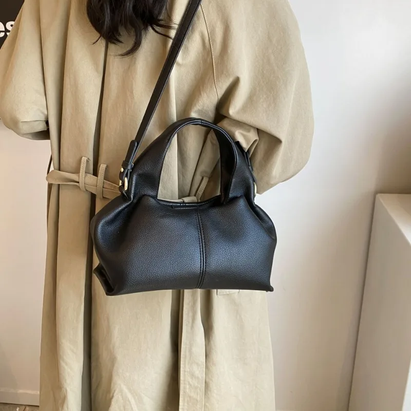 

Fashionable Luxury Women's Cloud Bag, Lychee Patterned Handbag, Versatile Handbag, Single Shoulder Crossbody Women's Bag