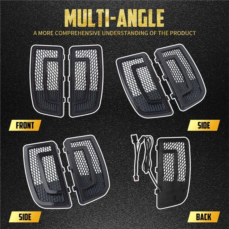 Motorcycle LED Fairing Lower Grills Light For Touring Road King Electra Street Glide 2014-2023 Motorcycle Signal Lamp