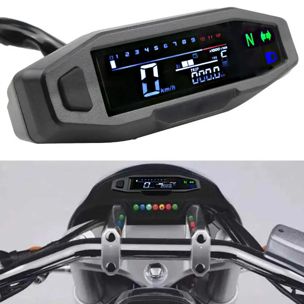 Speedometer Oil Gauge Motorcycles Tachometer Digital Meters Cluster Light Indicator Plastic Metal Motorbike Tool