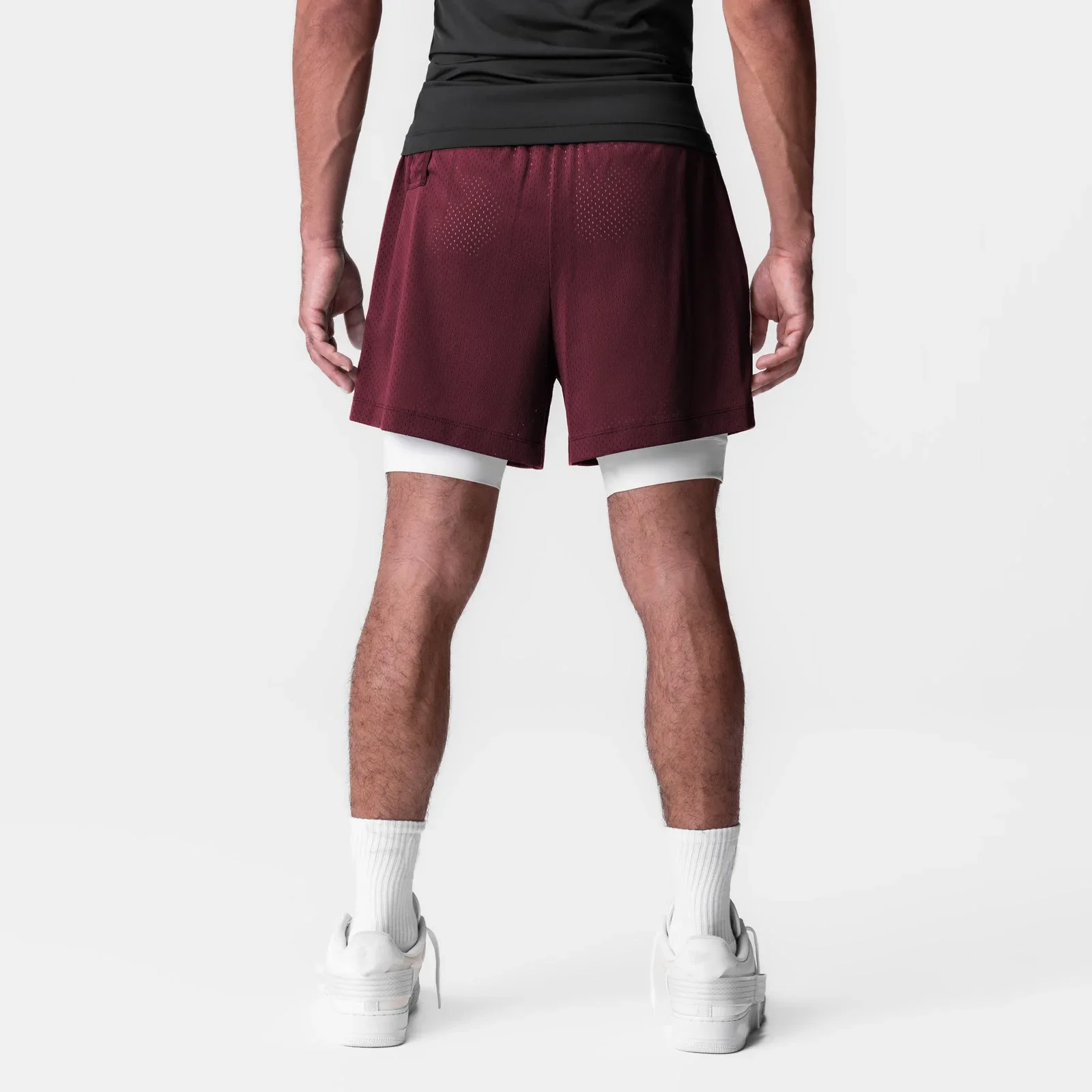 Men 2 In 1 Sport Basketball Shorts Quick Dry Training Running Shorts Breathable Casual Gym Short Swimming Shorts Man Sportswear