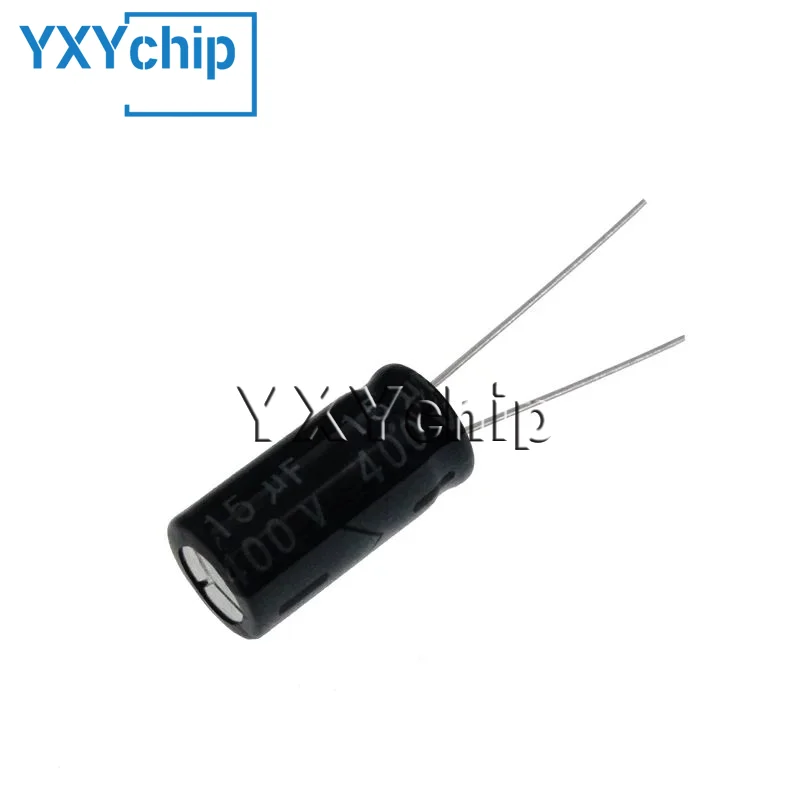 50pcs 15uF 400V 15MFD 400WV 10*16mm Aluminum Electrolytic Capacitor Radial