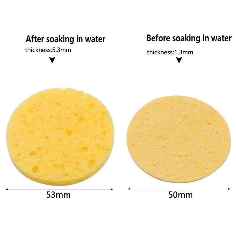 6pcs High-temperature sponge Electric-branded iron-en-iron head cleaning sponge