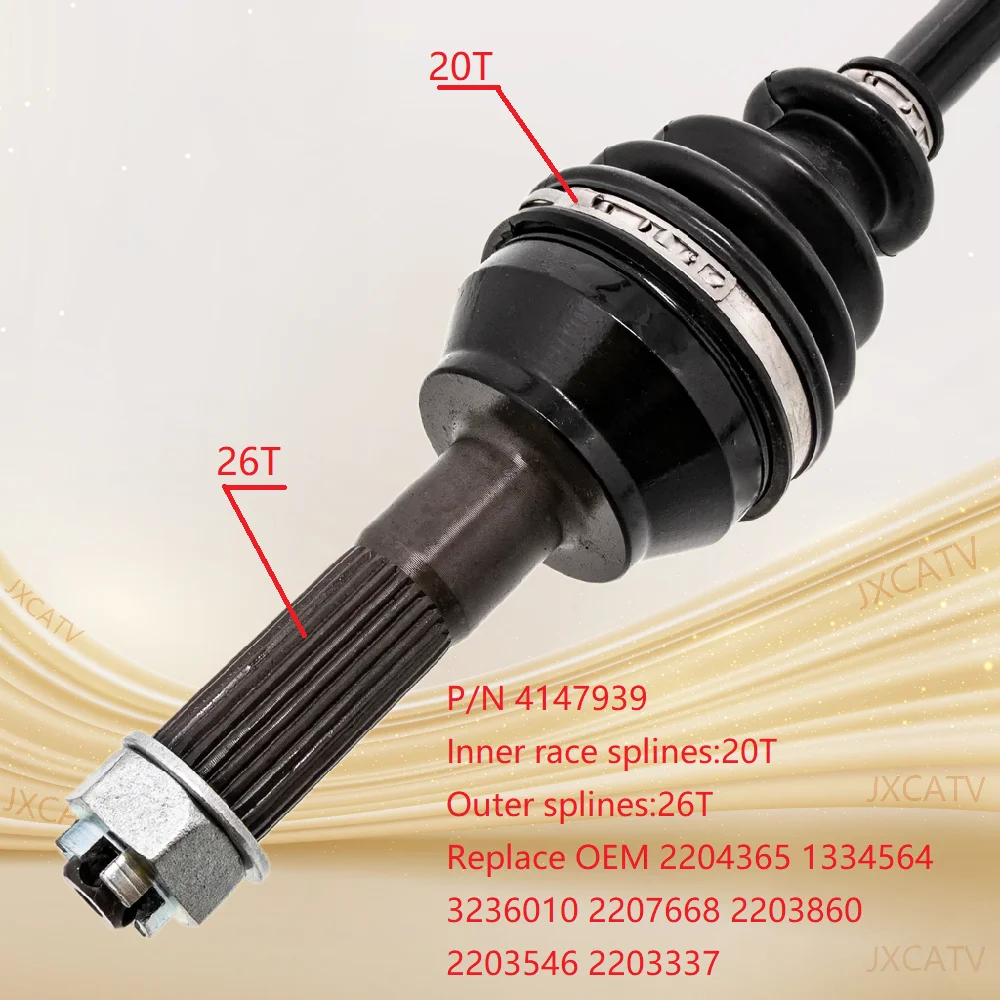 

For POLARIS Sportsman 570 Sportsman 500 Sportsman 800 Hawkeye 400 1332935 1332421 CV Axle Drive shaft Rear CV Joint Plunging Kit