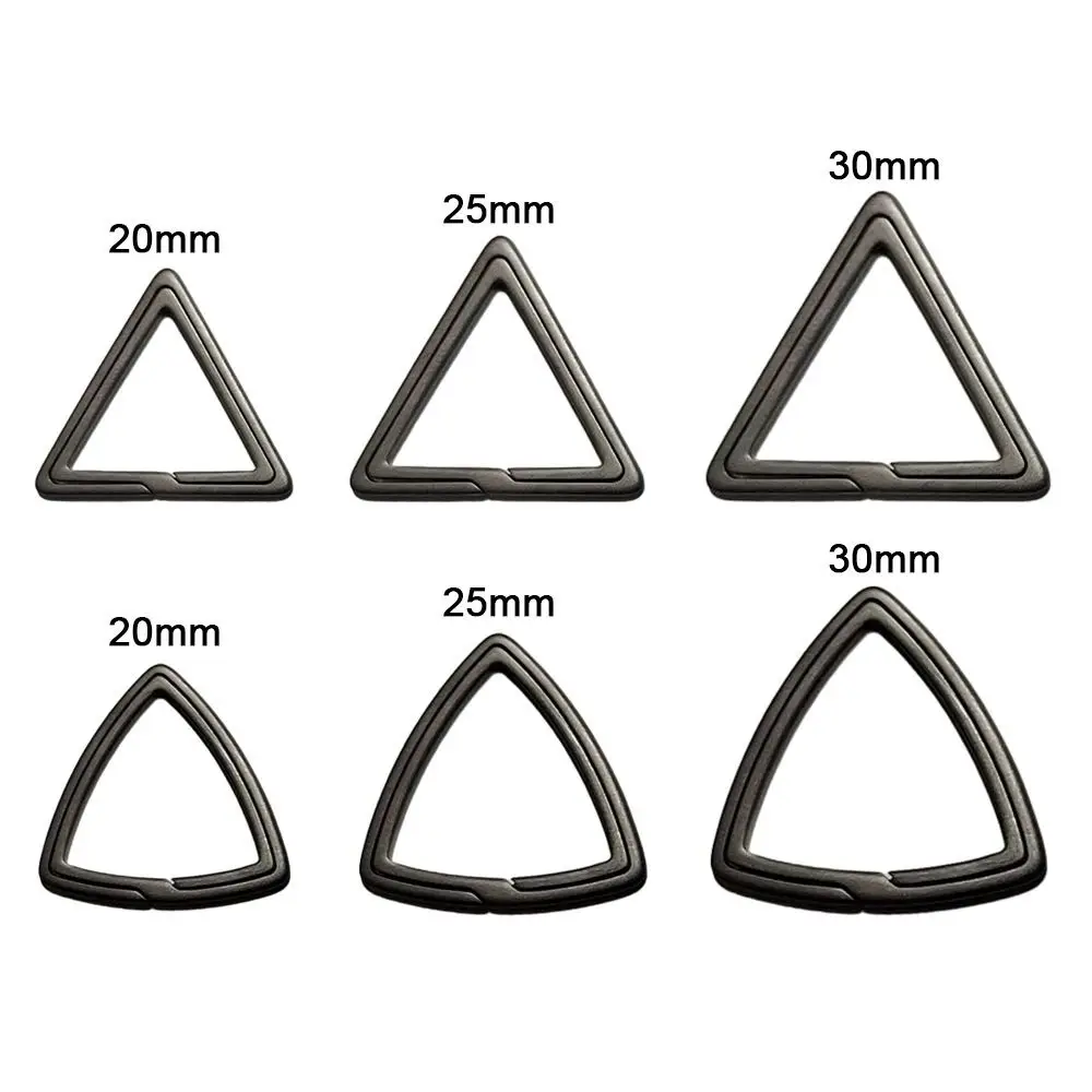 Portachiavi a triangolo in lega di titanio Super leggero 20/25/30mm portachiavi portachiavi fibbia maschile creatività regalo strumenti all\'aperto